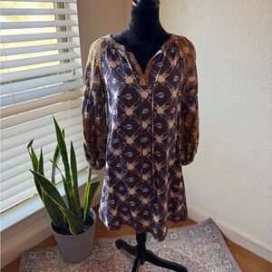 Bohemian Patterned and Embroidered Dress